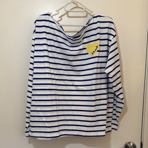 NWT Kate Spade Harbor Striped Long Sleeve Tee XL